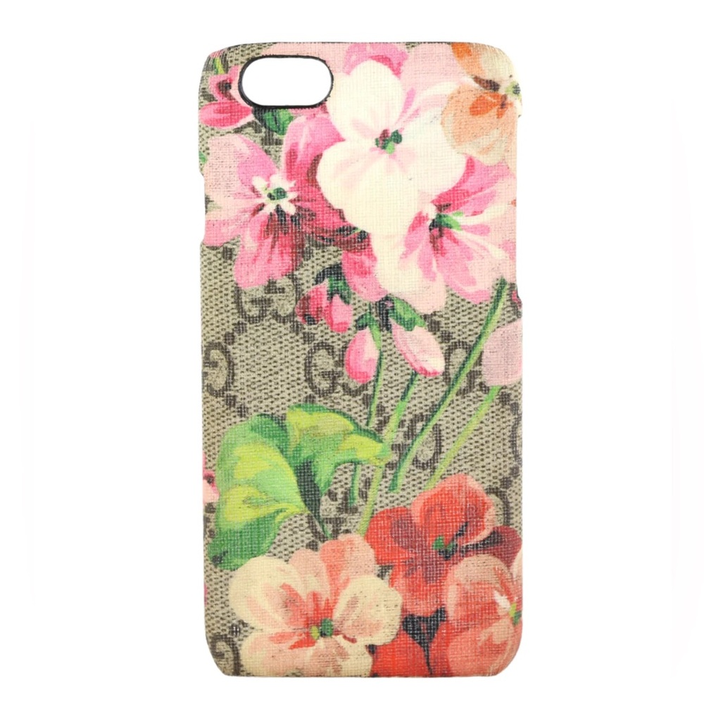 GUCCI Beige/Pink GG Blooms Coated Canvas iPhone 6 Phone Case
